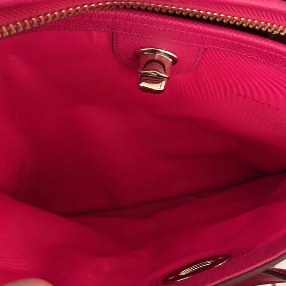 Coach  Prince Street Large Satchel crossbody      Ruby      Pink Leather  NWOT - Picture 7 of 16